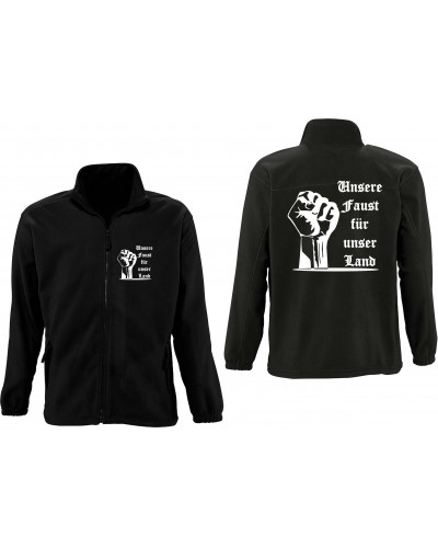 Herren Fleecejacke (Unsere Faust für unser Land)