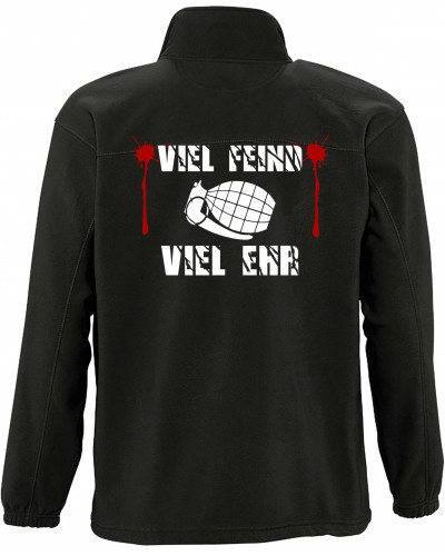 Herren Fleecejacke (Viel feind viel Ehr)