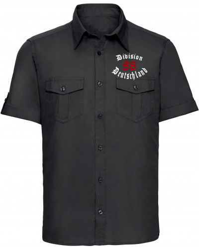 Besticktes Herren kurzarm Hemd (Division 88 Deutschland)