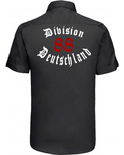 Besticktes Herren kurzarm Hemd (Division 88 Deutschland)