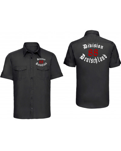 Besticktes Herren kurzarm Hemd (Division 88 Deutschland)
