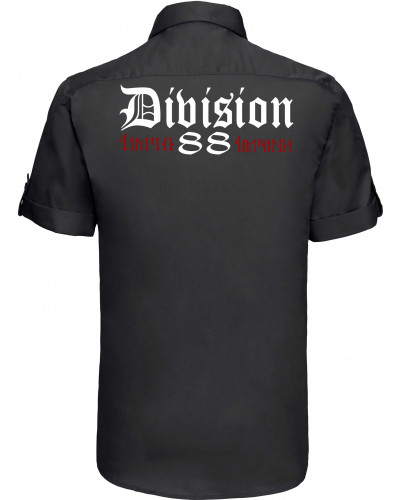 Besticktes Herren kurzarm Hemd (Division 88 Runen)