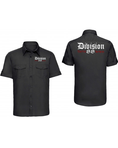Besticktes Herren kurzarm Hemd (Division 88 Runen)