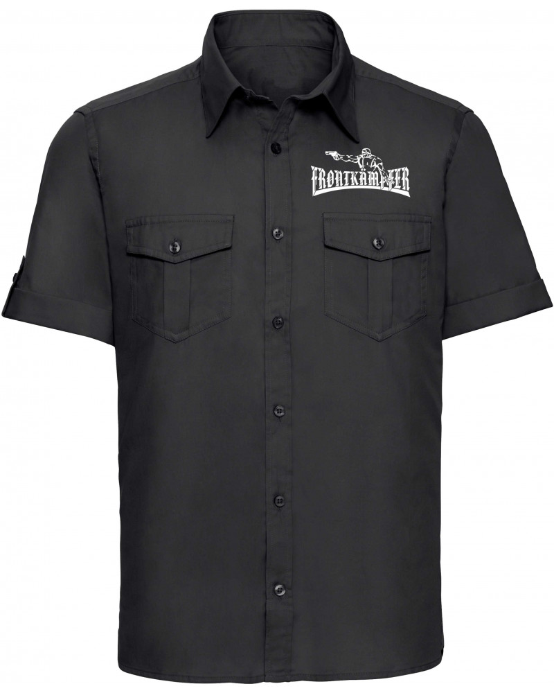 Besticktes Herren kurzarm Hemd (Frontkämpfer)