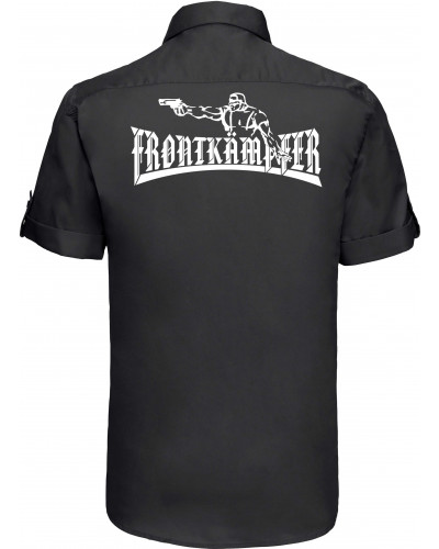 Besticktes Herren kurzarm Hemd (Frontkämpfer)