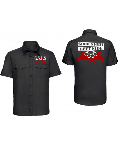 Besticktes Herren kurzarm Hemd (GNLS, Schlagring)