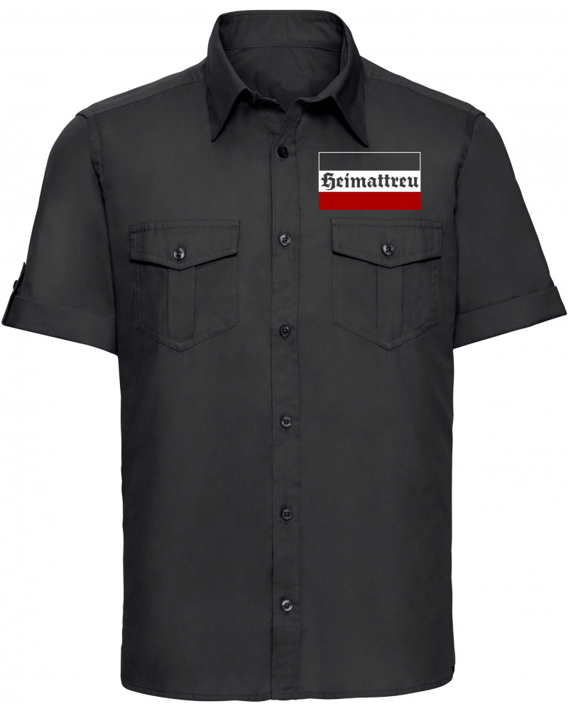 Besticktes Herren kurzarm Hemd (Heimattreu)