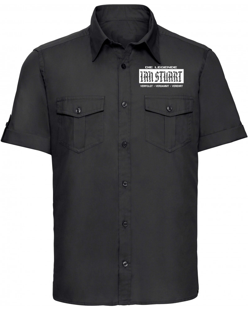 Besticktes Herren kurzarm Hemd (Ian Stuart)