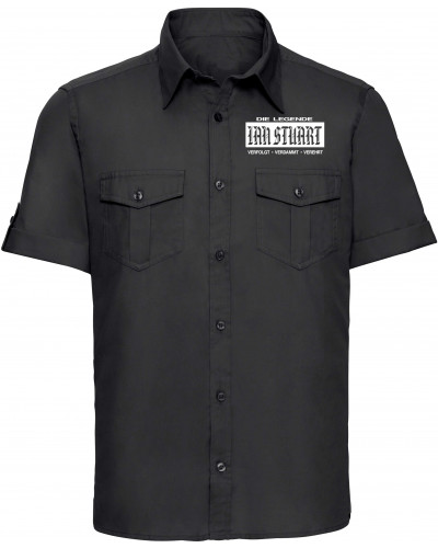 Besticktes Herren kurzarm Hemd (Ian Stuart)