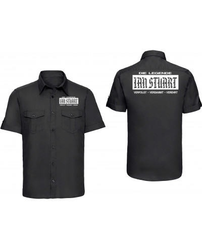 Besticktes Herren kurzarm Hemd (Ian Stuart)