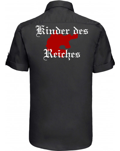 Besticktes Herren kurzarm Hemd (Kinder des Reiches)