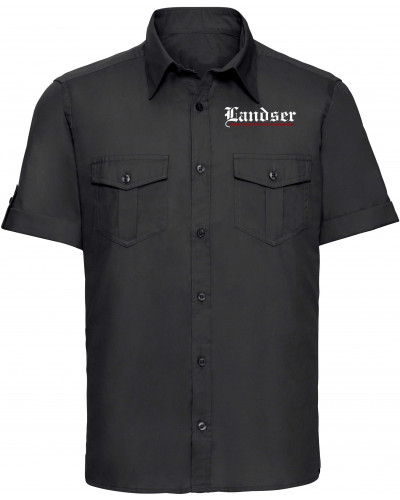 Besticktes Herren kurzarm Hemd (Landser, eine deutsche legende)