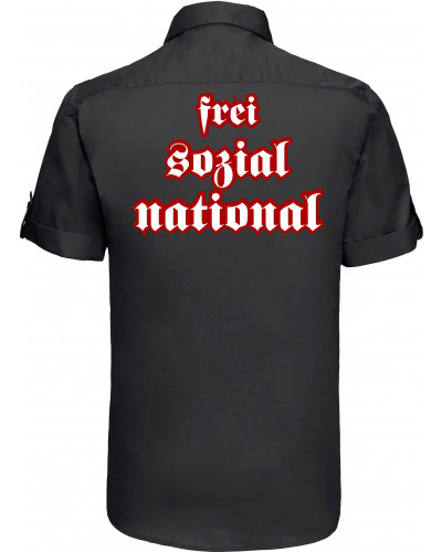 Besticktes Herren kurzarm Hemd (Nationalist, FSN)