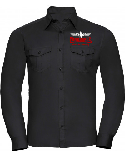 Besticktes Herren langarm Hemd (Consdaple, Adler made in Germany)