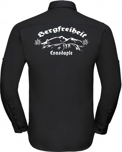 Besticktes Herren langarm Hemd (Consdaple, Bergfreiheit)