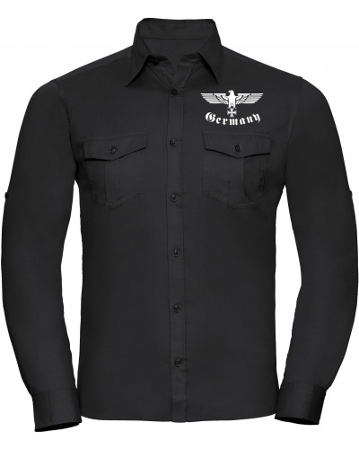 Besticktes Herren langarm Hemd (Germany, Adler)