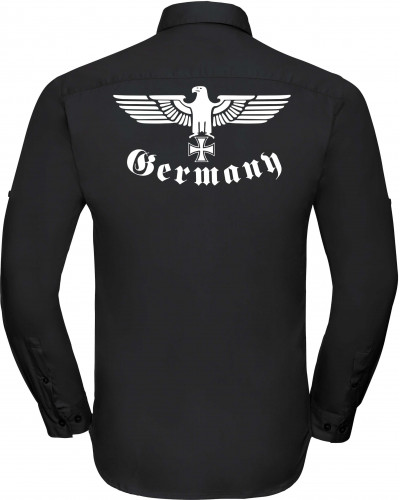 Besticktes Herren langarm Hemd (Germany, Adler)