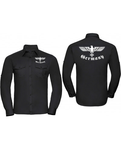 Besticktes Herren langarm Hemd (Germany, Adler)