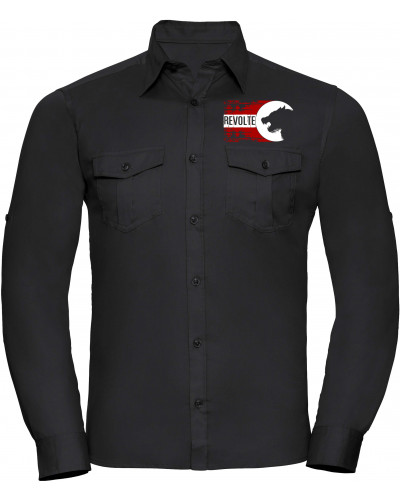 Besticktes Herren langarm Hemd (H8-Front)