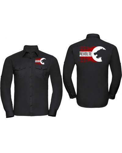 Besticktes Herren langarm Hemd (H8-Front)