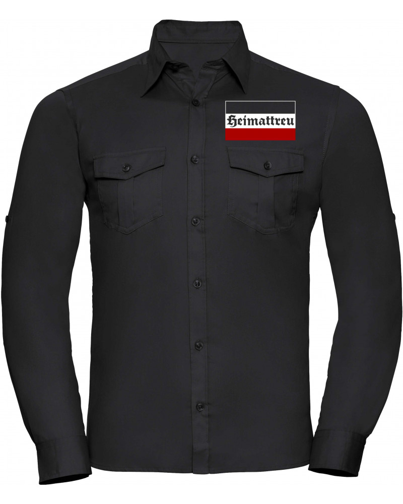Besticktes Herren langarm Hemd (Heimattreu)