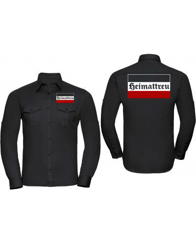 Besticktes Herren langarm Hemd (Heimattreu)