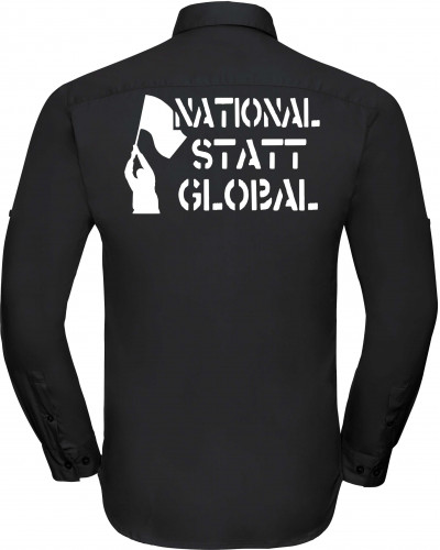 Besticktes Herren langarm Hemd (National statt global)