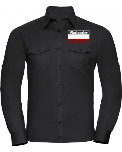 Besticktes Herren langarm Hemd (Nationaler Widerstand)
