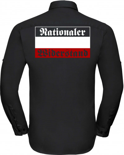 Besticktes Herren langarm Hemd (Nationaler Widerstand)