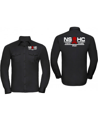Besticktes Herren langarm Hemd (NS HC, more than music)