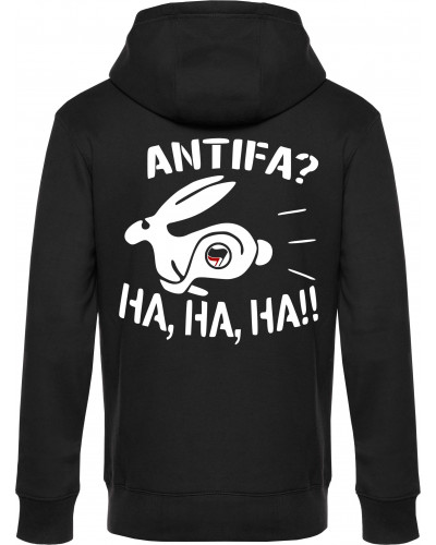 Herren Kapuzen-Jacke (Antifa, ha ha ha)