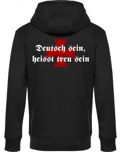 Herren Kapuzen-Jacke (Deutsch sein, heißt treu sein)