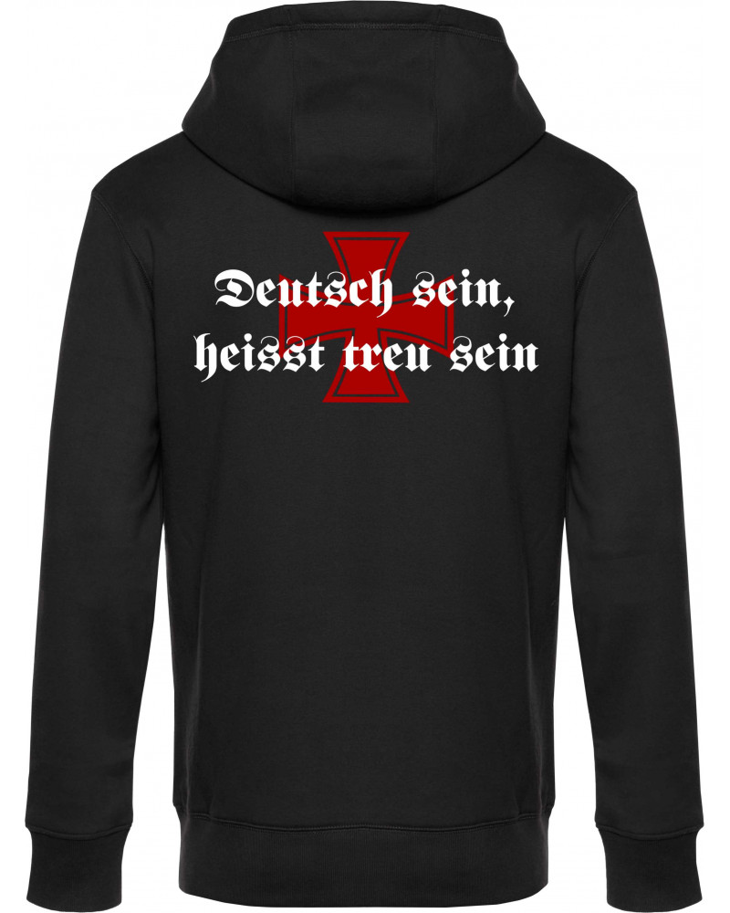 Herren Kapuzen-Jacke (Deutsch sein, heißt treu sein)