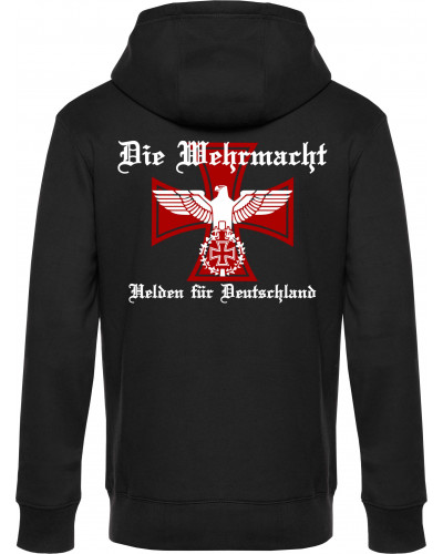Herren Kapuzen-Jacke (Die Wehrmacht, Helden für Deutschland)