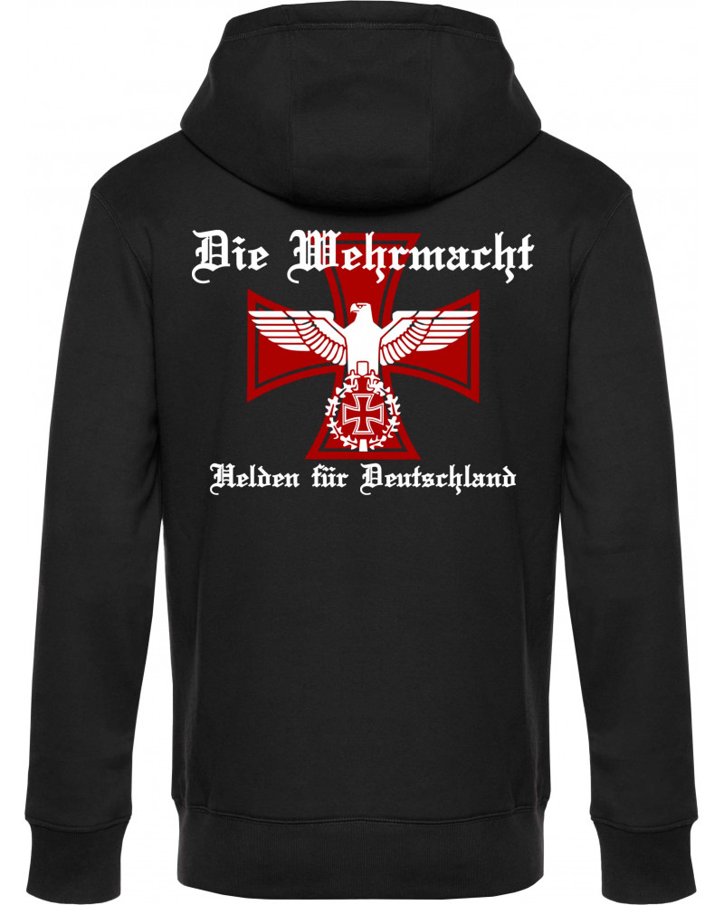 Herren Kapuzen-Jacke (Die Wehrmacht, Helden für Deutschland)