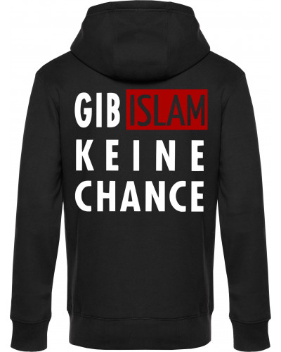 Herren Kapuzen-Jacke (Gib Islam keine Chance)