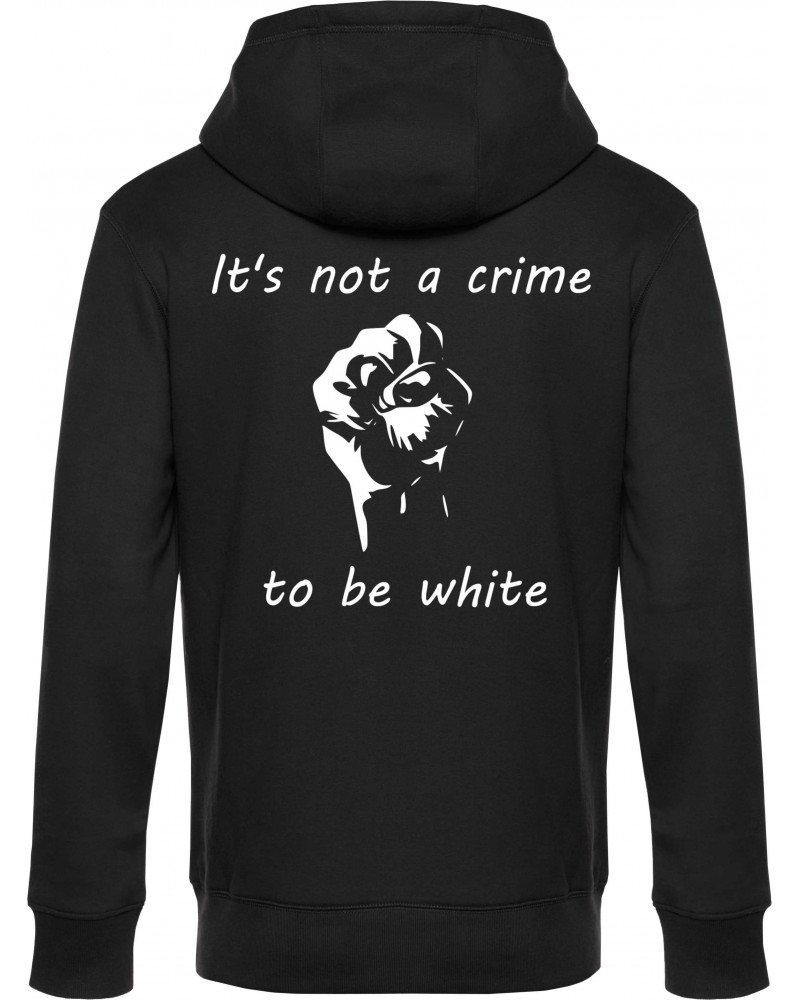 Herren Kapuzen-Jacke (Its not a crime to be white)
