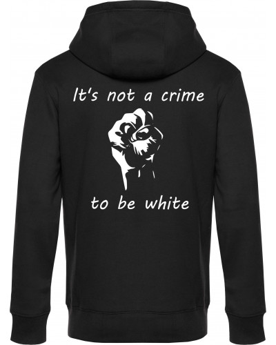 Herren Kapuzen-Jacke (Its not a crime to be white)