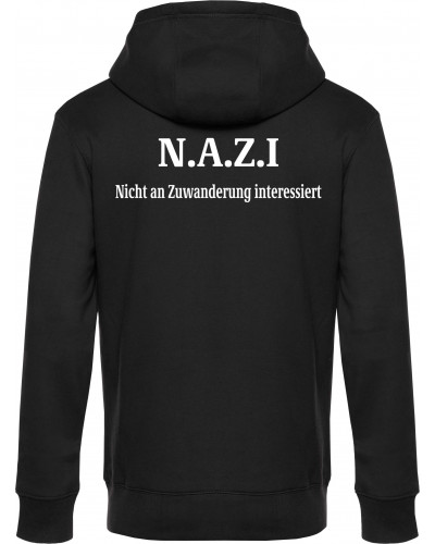 Herren Kapuzen-Jacke (Nazi nicht an Zuwanderung interessiert)