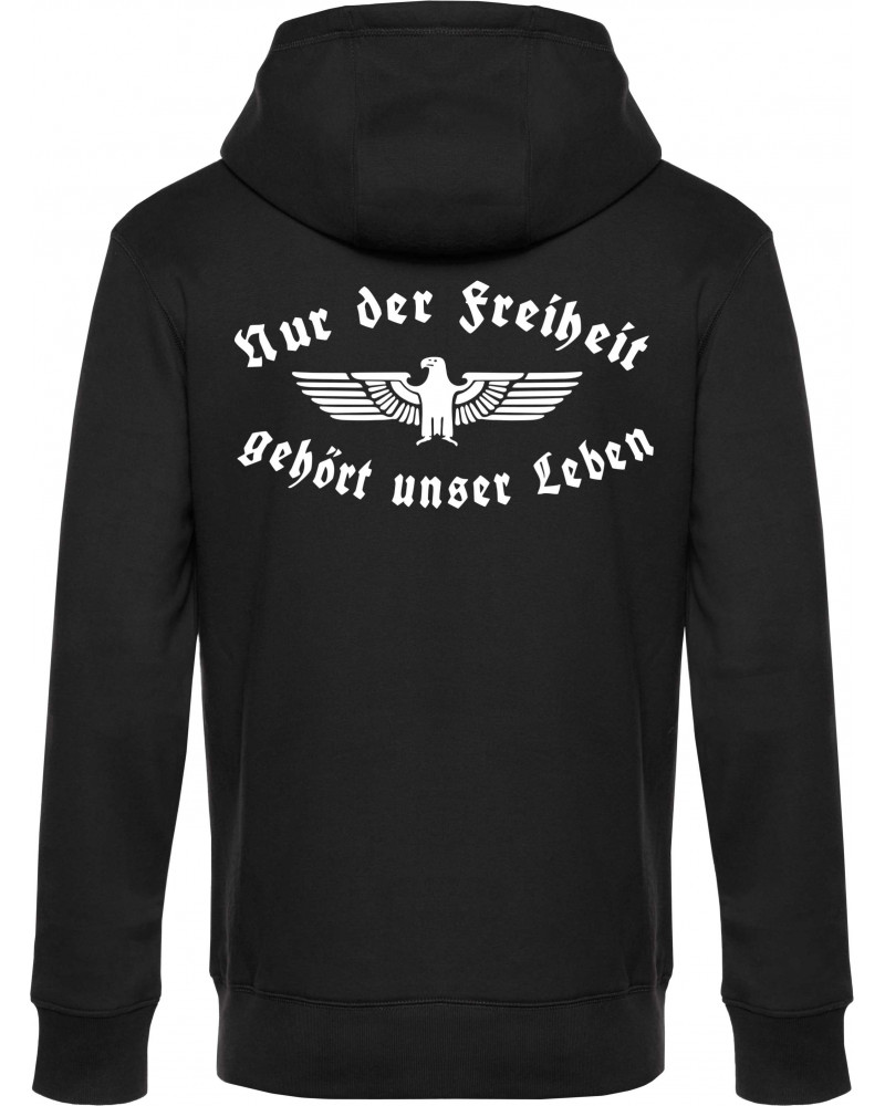 Herren Kapuzen-Jacke (Nur der Freiheit gehört unser Leben)