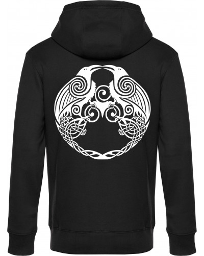 Herren Kapuzen-Jacke (Raben)