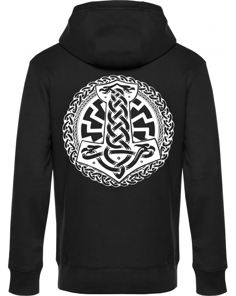 Herren Kapuzen-Jacke (Schwarze Sonne, Thorhammer)