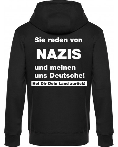 Herren Kapuzen-Jacke (Sie reden von Nazis)