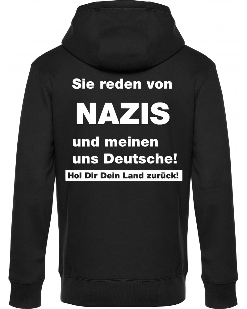 Herren Kapuzen-Jacke (Sie reden von Nazis)