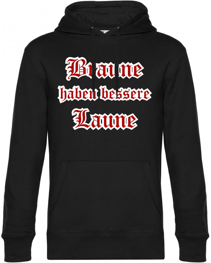 Herren Kapuzen-Pullover (Braune haben bessere laune)