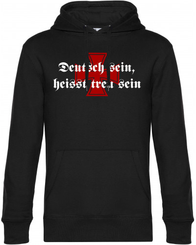 Herren Kapuzen-Pullover (Deutsch sein, heißt treu sein)