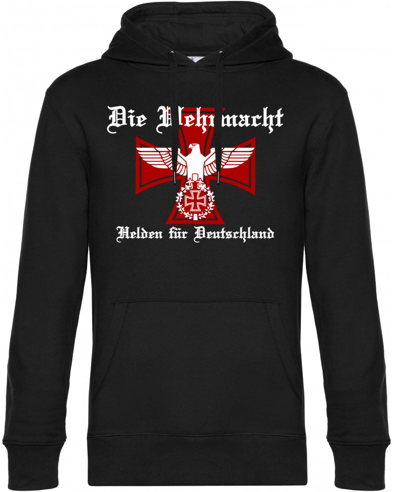 Herren Kapuzen-Pullover (Die Wehrmacht, Helden für Deutschland)