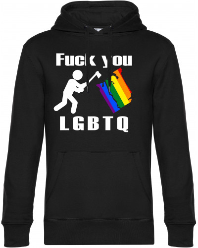 Herren Kapuzen-Pullover (Fuck you, LGBTQ)