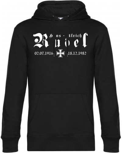 Herren Kapuzen-Pullover (Hans - Ulrich Rudel, Kreuz)