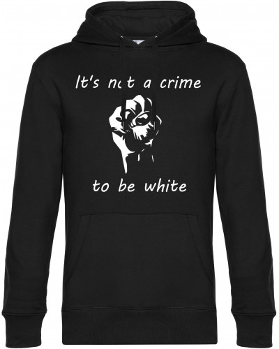 Herren Kapuzen-Pullover (Its not a crime to be white)